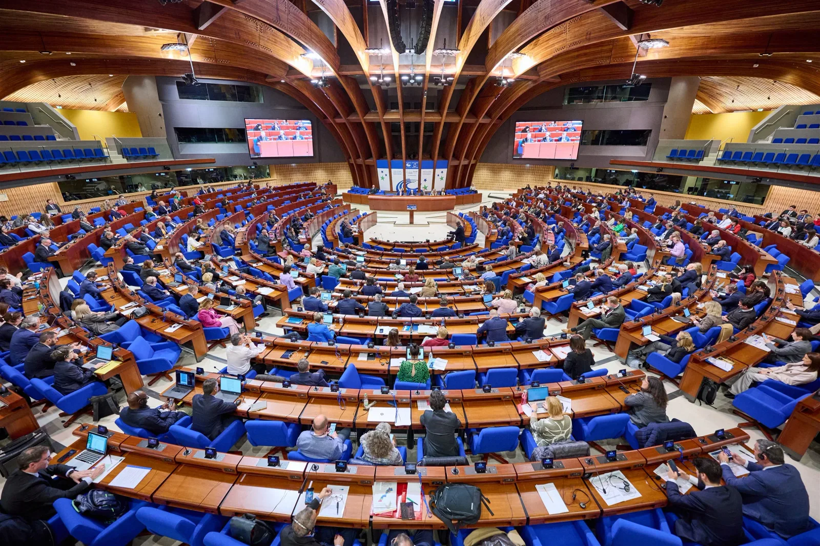 Vue générale de l’hémicycle du Congrès en séance